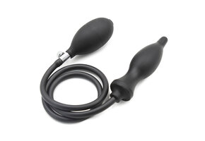Inflatable Black Anal Plug 7 cm – Comfortable & Waterproof
