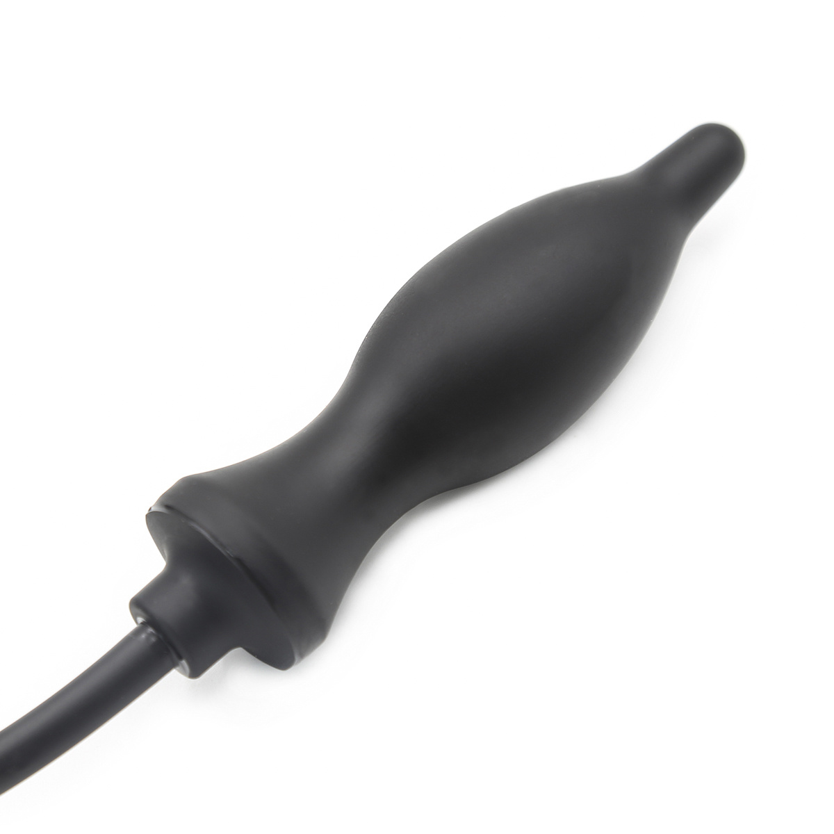 Opblaasbare Zwarte Anale Plug 7 cm – Comfortabel & Waterdicht