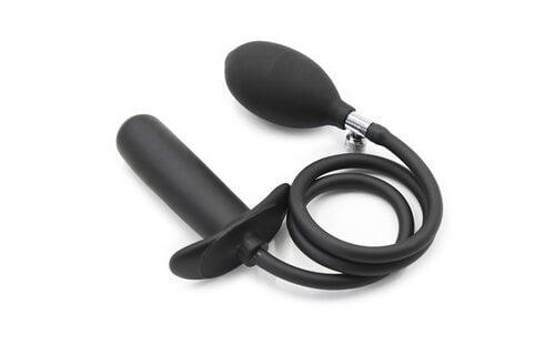 Inflatable Smooth Black Dildo 70 cm – Comfort & Safety
