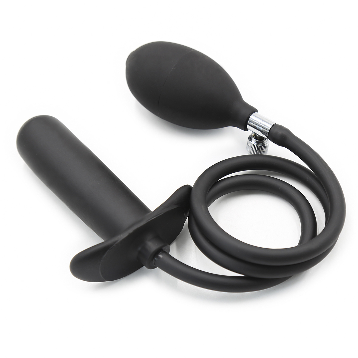 Inflatable Smooth Black Dildo 70 cm – Comfort & Safety
