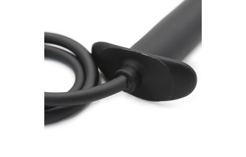 Inflatable Smooth Black Dildo – Comfort & Safety