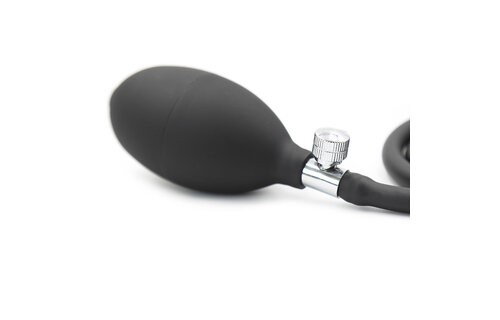 Opblaasbare Gladde Zwarte Dildo 70 cm – Comfort & Veiligheid