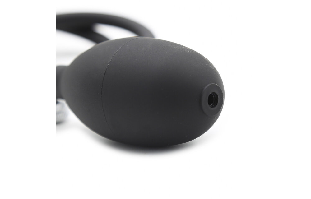 Opblaasbare Gladde Zwarte Dildo 70 cm – Comfort & Veiligheid