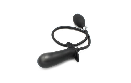 Inflatable Smooth Black Dildo – Comfort & Safety