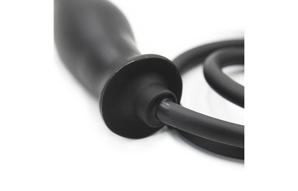 Aufblasbarer langer schwarzer Dildo 74 cm | Komfort & Sicherheit