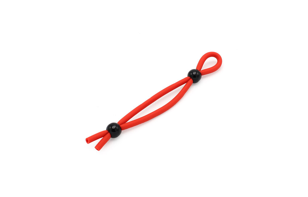 Double Strangler Red | Soft silicone cock ring Kiotos