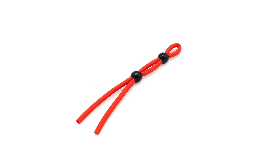 Double Strangler Red | Soft silicone cock ring Kiotos