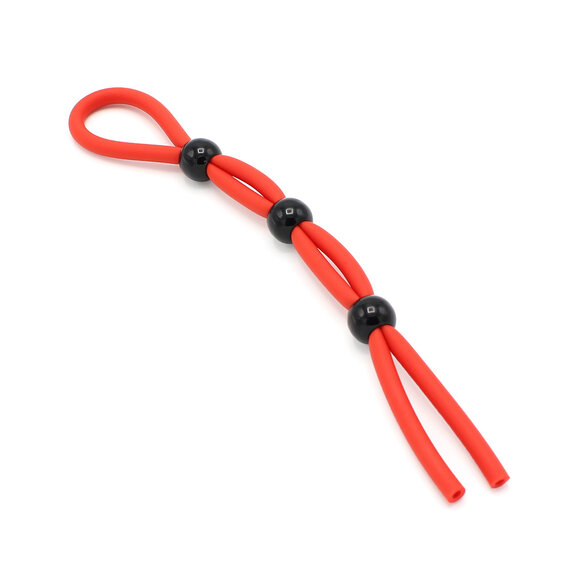 Triple Strangler Red | Adjustable Silicone Cock Ring