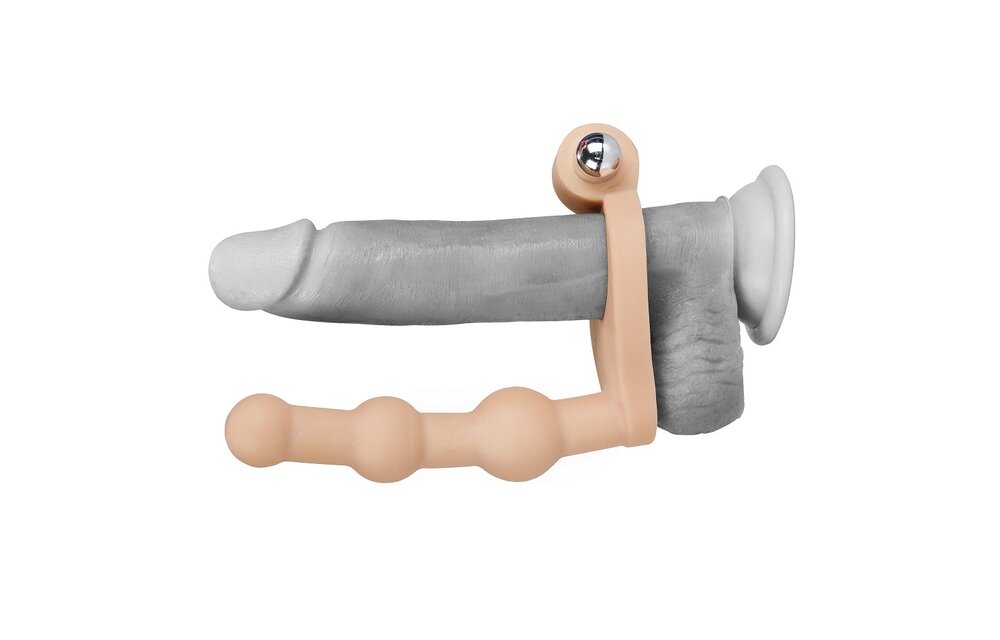 Ultraweicher TPE-Cockring & Dildo 15 cm – Doppeltes Vergnügen