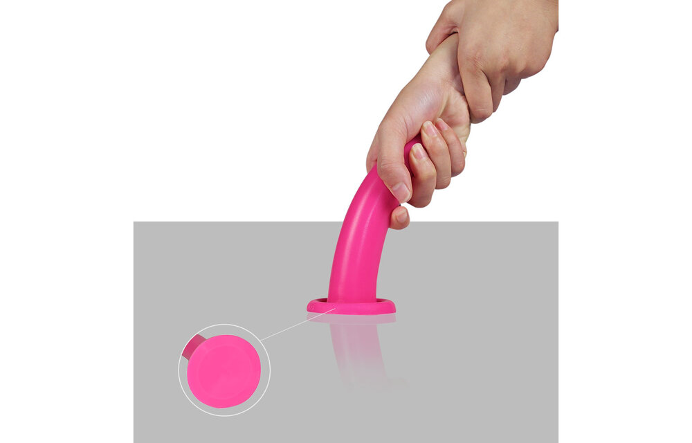 Premium siliconen dildo met zuignap - Holy Dong 1612 Roze