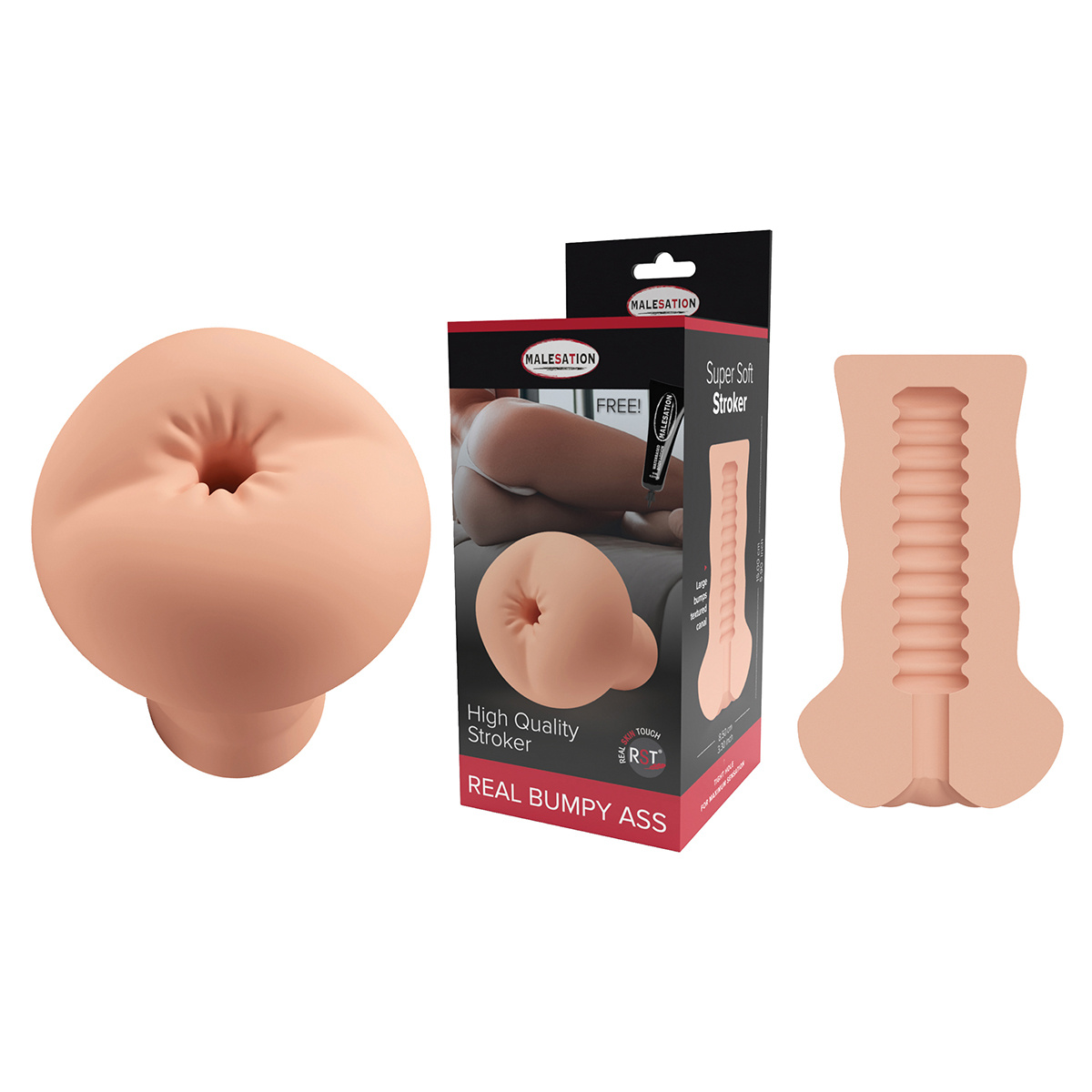 Malesation Real Bumpy Ass Masturbator – Waterdicht & Compact