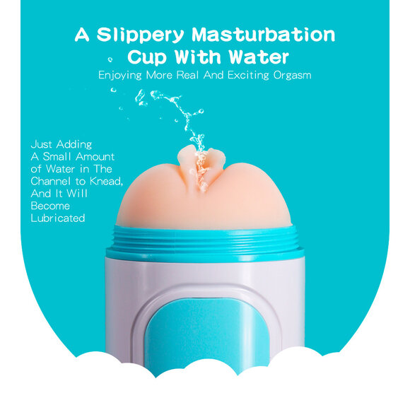 Duo-Masturbator Cup Selbstgleitend – Vagina- & Anus-Sensation