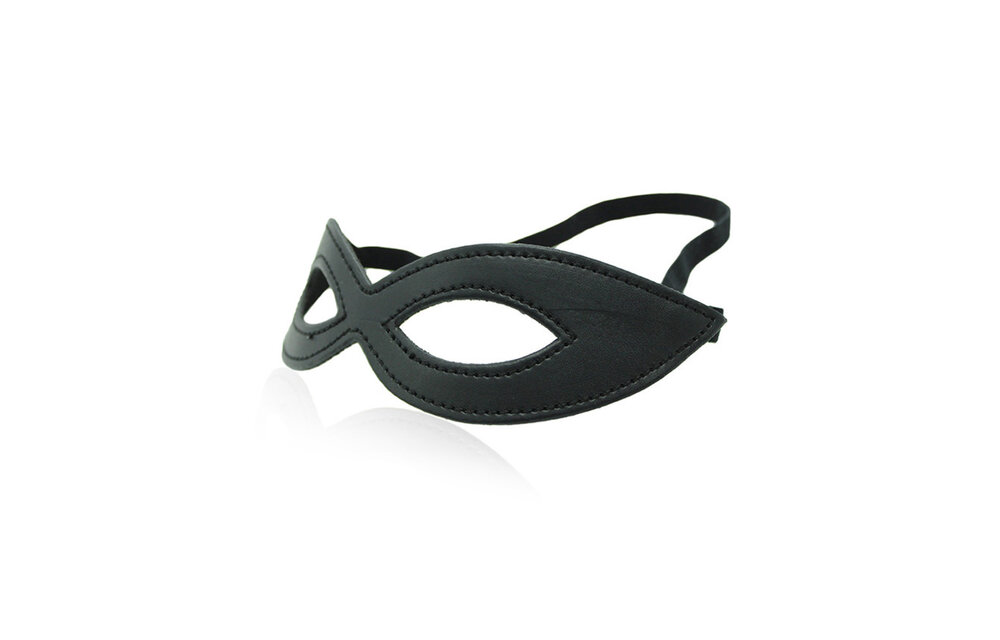 Mask Eyes Only Black – Mysterious PU Leather, Comfort & Style