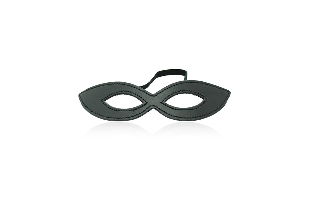 Mask Eyes Only Black – Mysterious PU Leather, Comfort & Style