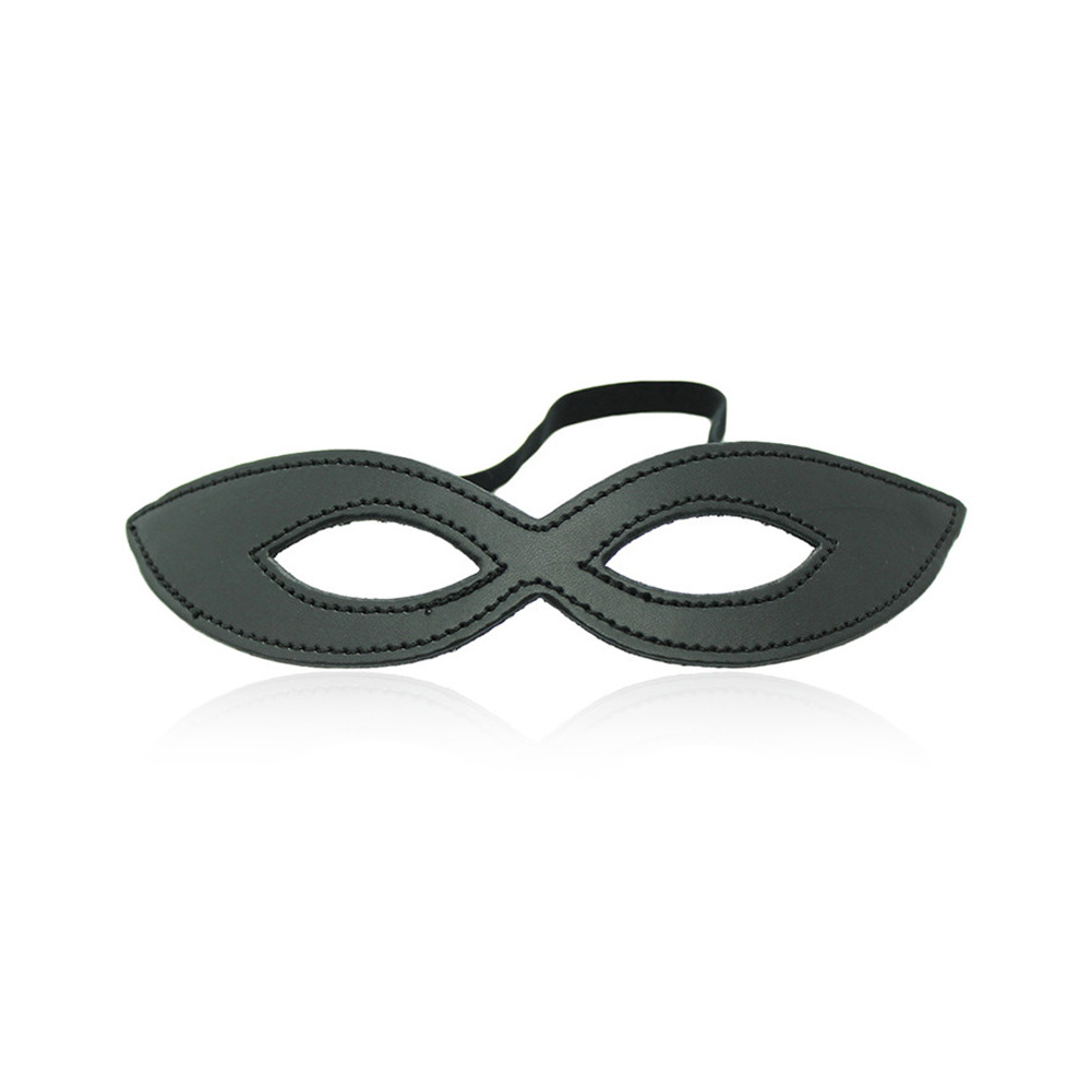 Mask Eyes Only Black – Mysterious PU Leather, Comfort & Style
