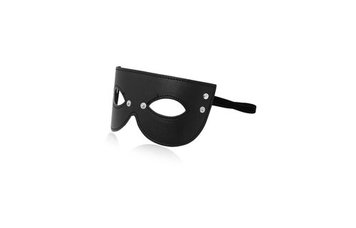 Zwarte Pu-Leer Oogmasker | Mysterieus & Stijlvol | Perfect Lover