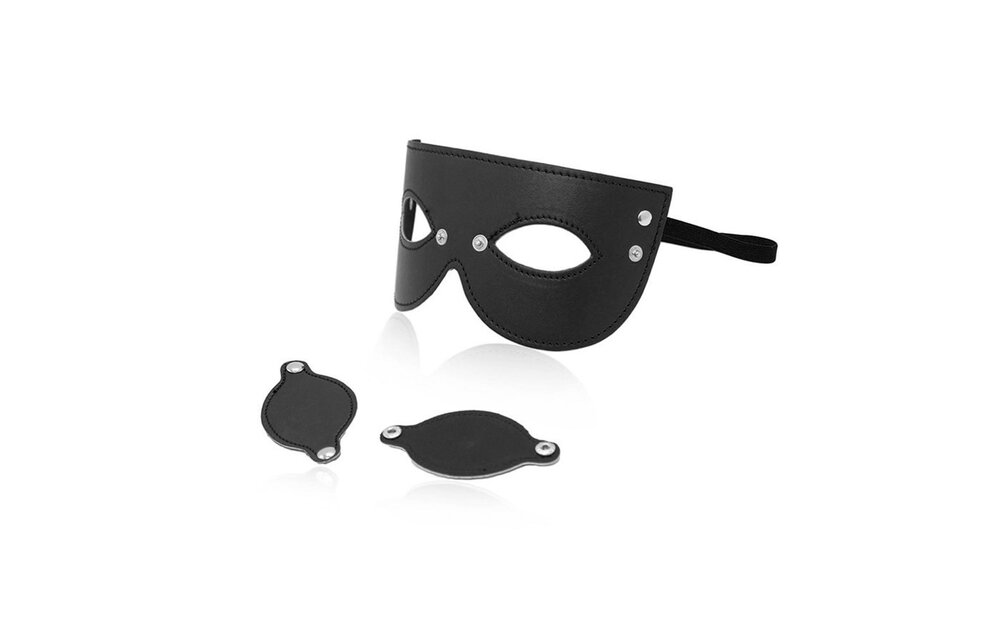 Zwarte Pu-Leer Oogmasker | Mysterieus & Stijlvol | Perfect Lover