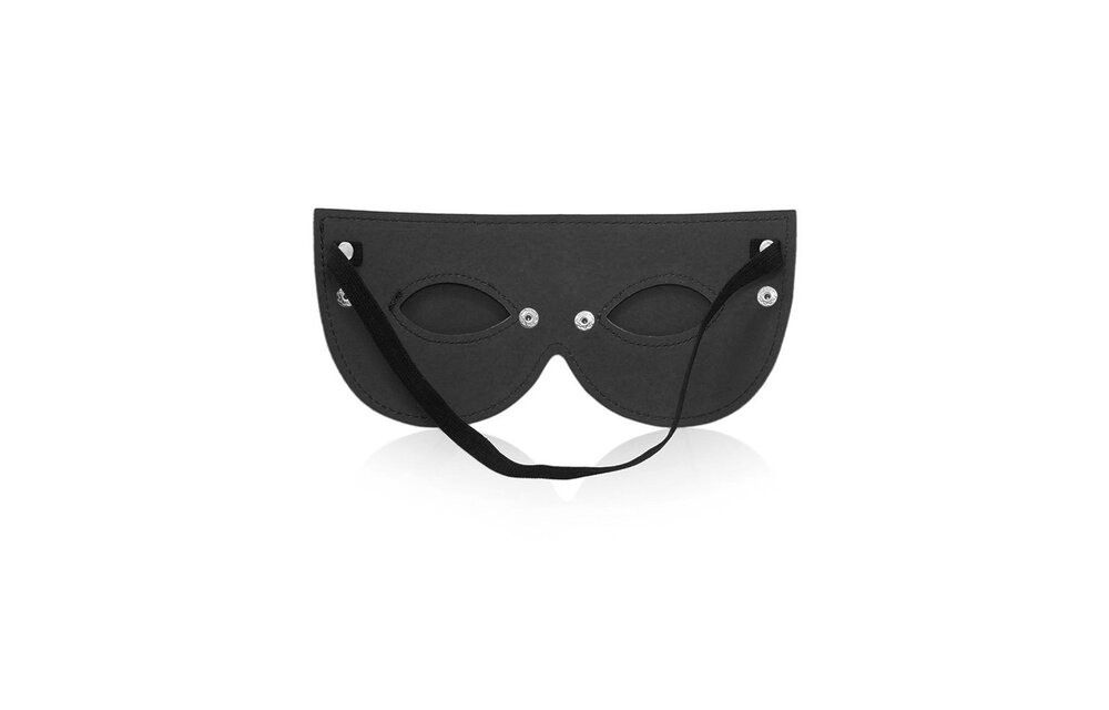 Zwarte Pu-Leer Oogmasker | Mysterieus & Stijlvol | Perfect Lover