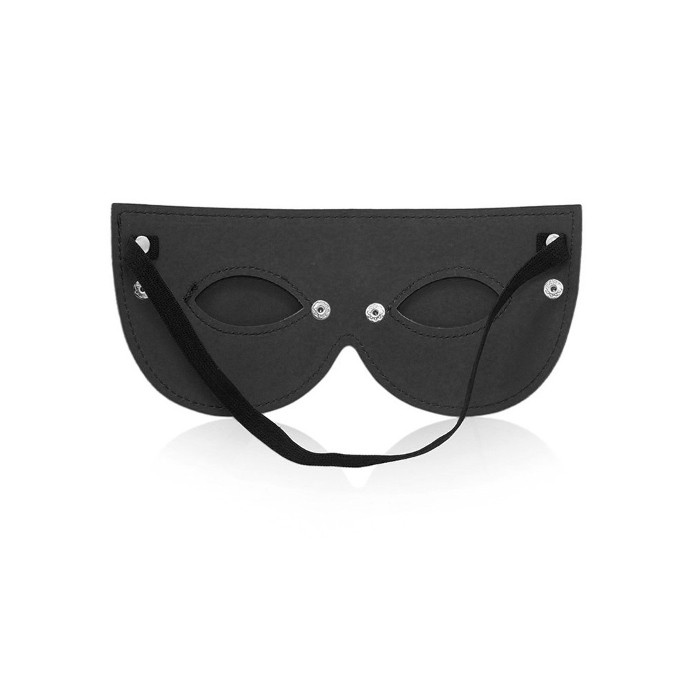 Zwarte Pu-Leer Oogmasker | Mysterieus & Stijlvol | Perfect Lover