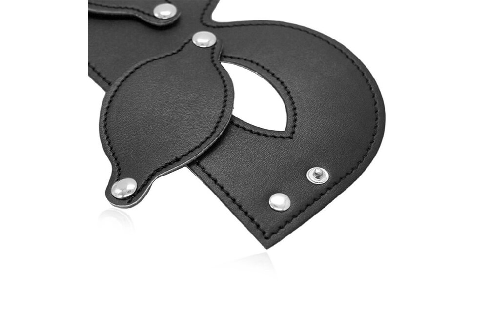 Zwarte Pu-Leer Oogmasker | Mysterieus & Stijlvol | Perfect Lover