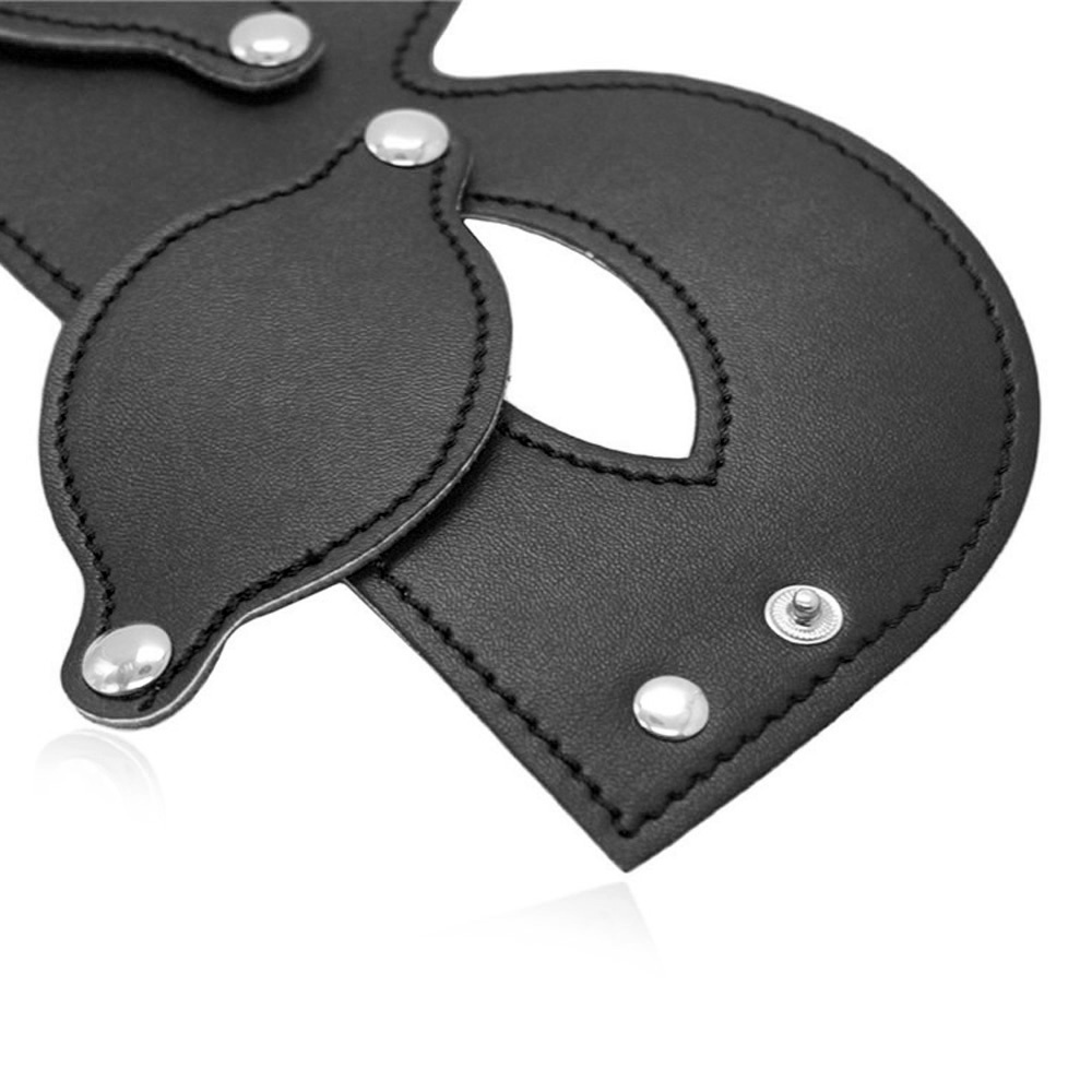 Zwarte Pu-Leer Oogmasker | Mysterieus & Stijlvol | Perfect Lover