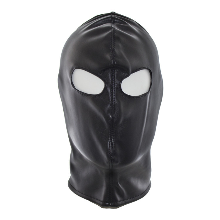 Kinky Zwart Pu-Leer Masker | Comfortabel & Sterk Bdsm Masker