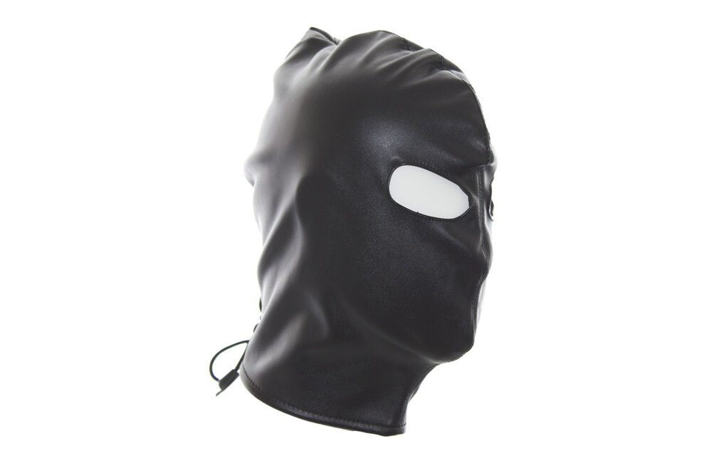 Kinky Zwart Pu-Leer Masker | Comfortabel & Sterk Bdsm Masker