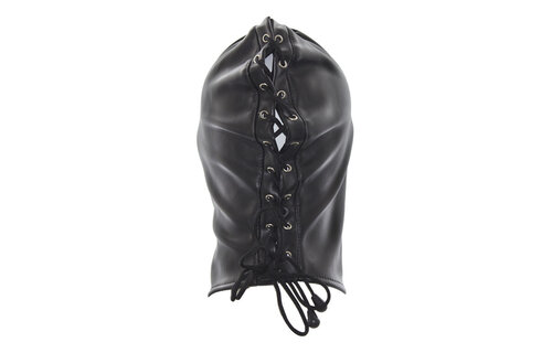 Kinky Zwart Pu-Leer Masker | Comfortabel & Sterk Bdsm Masker