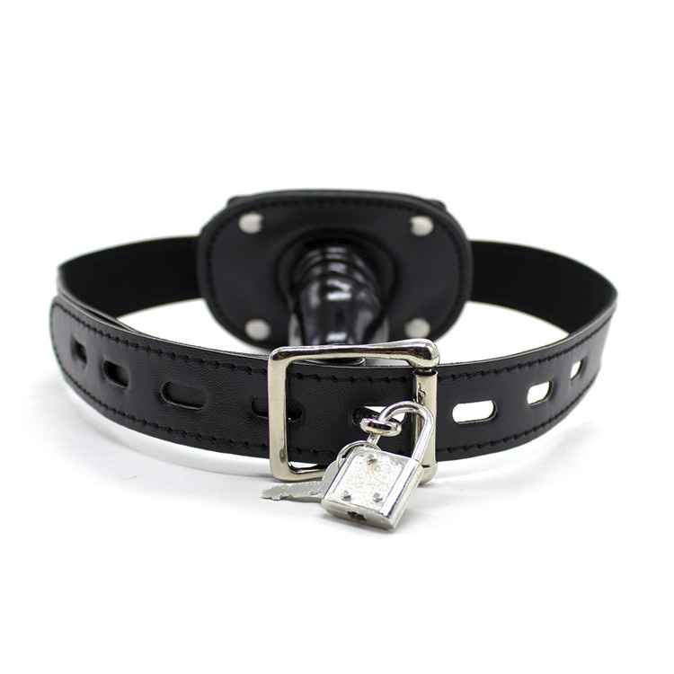 Penis Gag PU Leather | Comfortable & Lockable Safe