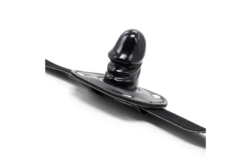 Penis Gag PU Leather | Comfortable & Lockable Safe