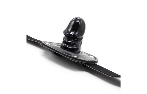 Penis Mondknevel Pu-Leer | Comfortabel & Vergrendelbaar Veilig