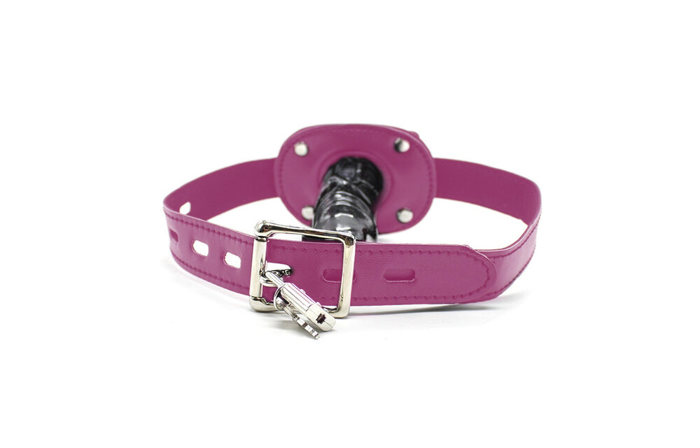 Penis Mondknevel Lang Roze - Comfortabel & Verstelbaar Pu-Leer