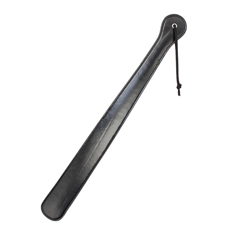 Black Whip Paddle Clap – Durable PU Leather BDSM Toy