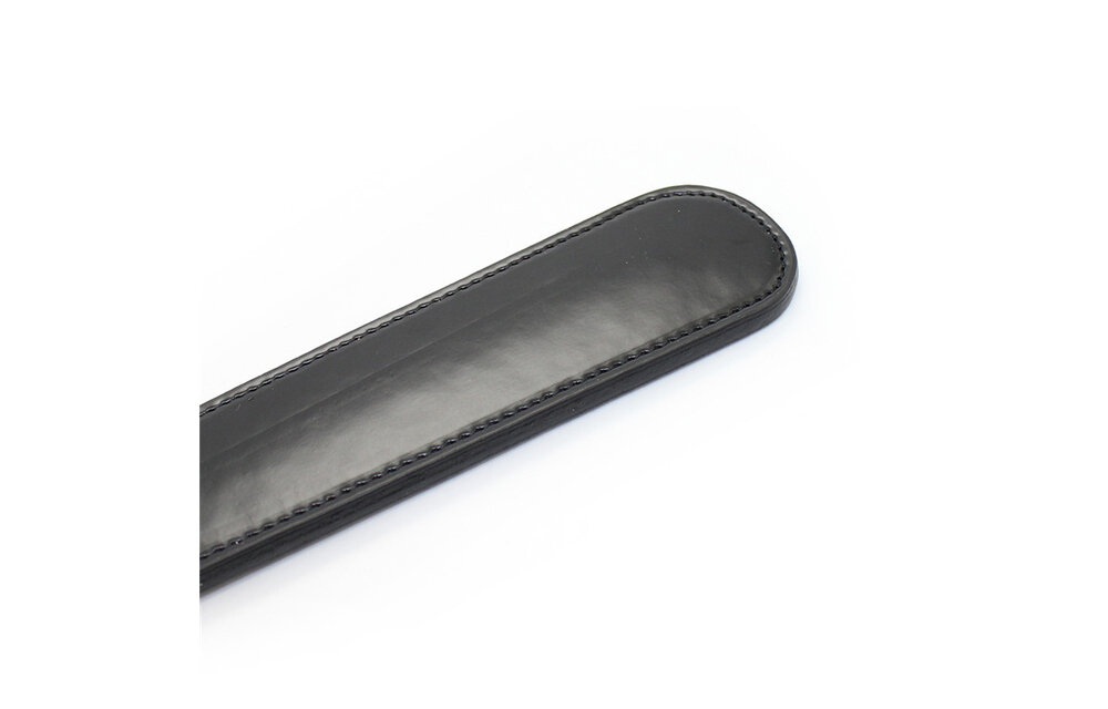 Black Whip Paddle Clap – Durable PU Leather BDSM Toy