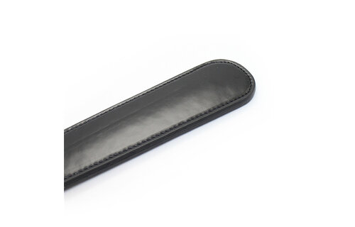 Black Whip Paddle Clap – Durable PU Leather BDSM Toy