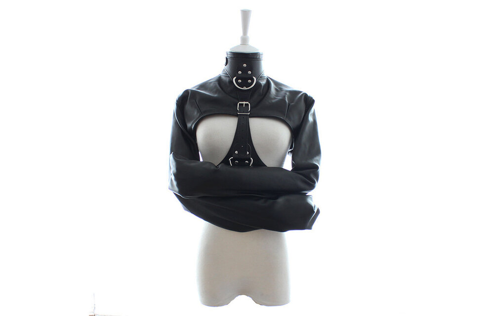 Straitjacket Small PU Leather | Sturdy Bondage Restraint Black