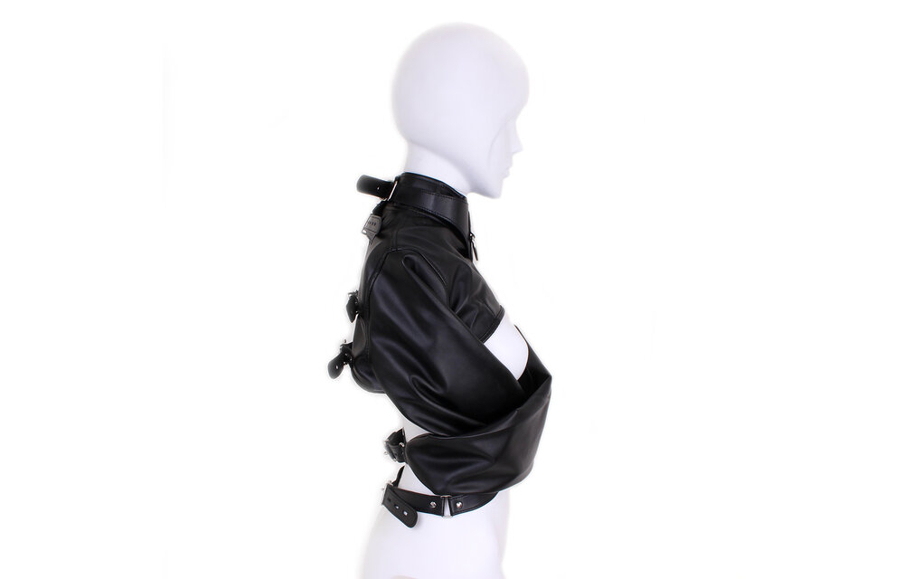 Straitjacket Small PU Leather | Sturdy Bondage Restraint Black