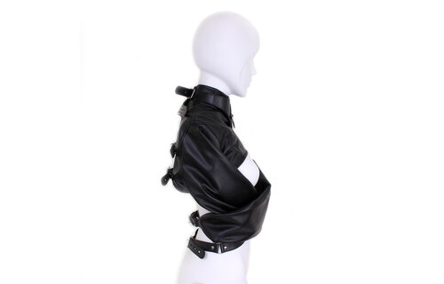 Straitjacket Small PU Leather | Sturdy Bondage Restraint Black