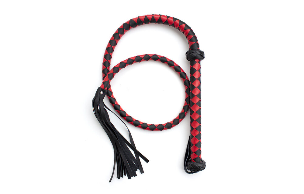 Peitsche 150 cm Rot – Starkes & stilvolles BDSM-Accessoire