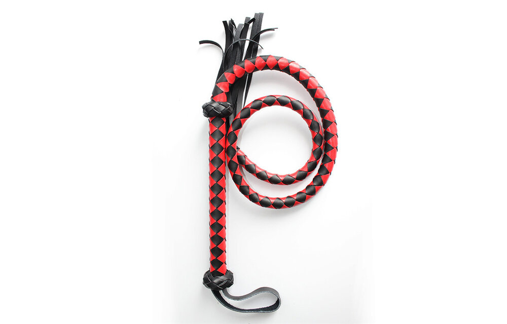 Peitsche 150 cm Rot – Starkes & stilvolles BDSM-Accessoire