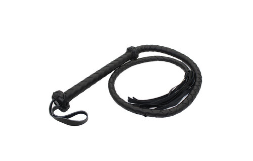 Zwarte Zweep 150 cm | Slank & Sterk voor BDSM Gebruik