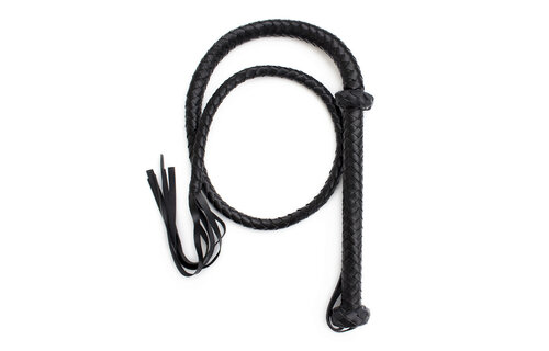 Zwarte Zweep 150 cm | Slank & Sterk voor BDSM Gebruik