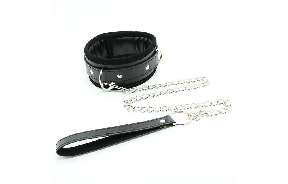 Padded PU Leather Collar Black | Comfort & Control BDSM