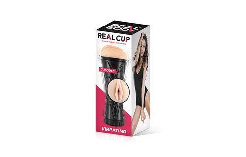 Real Cup Vibrerende Masturbator Vagina – Ultiem Plezier!