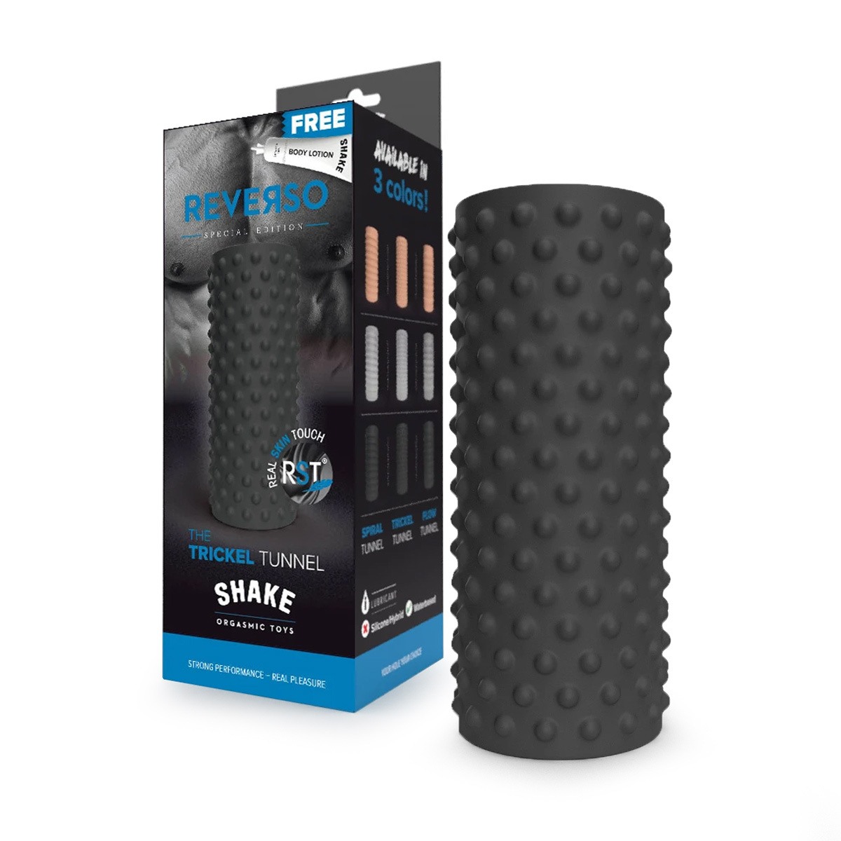 Trickel Black Masturbator – Reversible, Comfortable & Intense