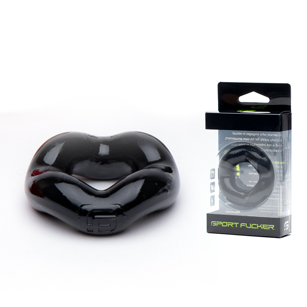 Revolution Ring Zwart - Flexibele Cockring & Ballstretcher