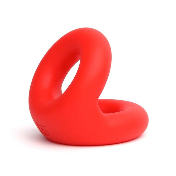 Red Liquid Silicone Rugby Ring – Durable Cock Ring 52mm