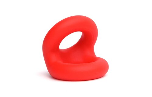 Rode Liquid Silicone Rugby Ring – Duurzame Cockring 52mm