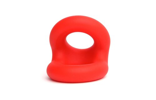 Rode Liquid Silicone Rugby Ring – Duurzame Cockring 52mm