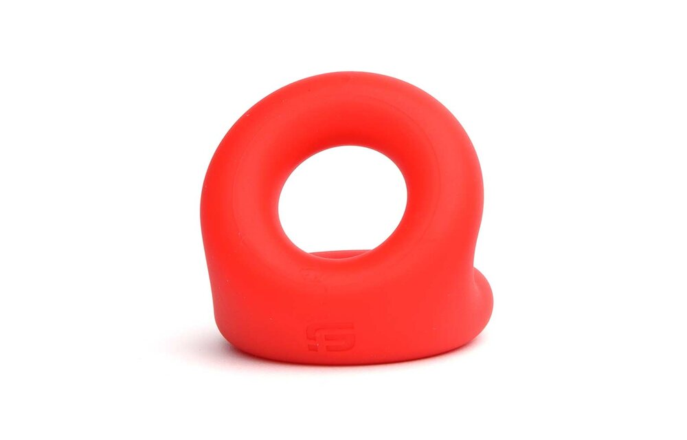 Rode Liquid Silicone Rugby Ring – Duurzame Cockring 52mm